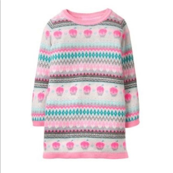 girls fair isle sweater dress